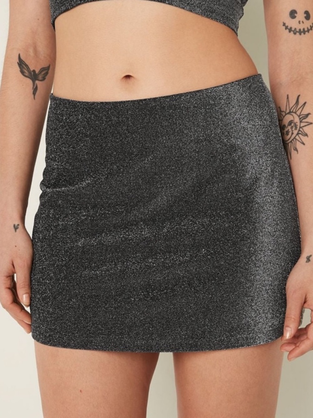 VICTORIA SECERT PINK MINI SWIM SKIRT- BLACK SIZE MEDIUM (NEW WITH TAGS) A